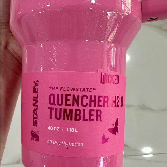 Limited edition pink GLINDA Wicked Stanley Cup H20 Quencher Tumbler - Picture 2 of 5